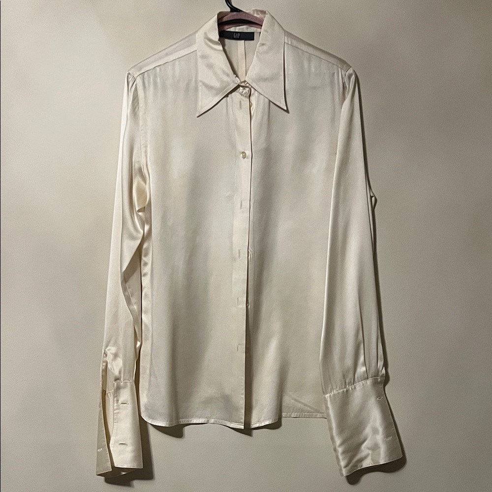 100% Silk Button Down